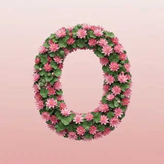 Lotus — litera O (wariant 2)