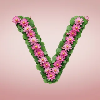 Lotus — litera V (wariant 2)