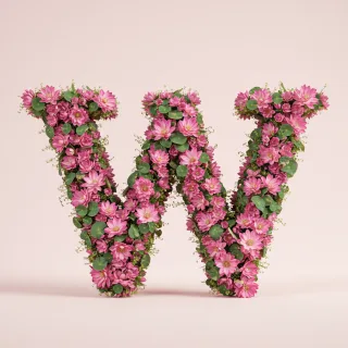 Lotus — litera W (wariant 2)