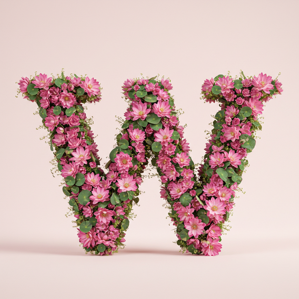 Lotus — litera W (wariant 2)