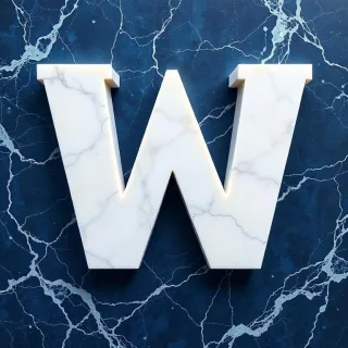 Marble — litera W