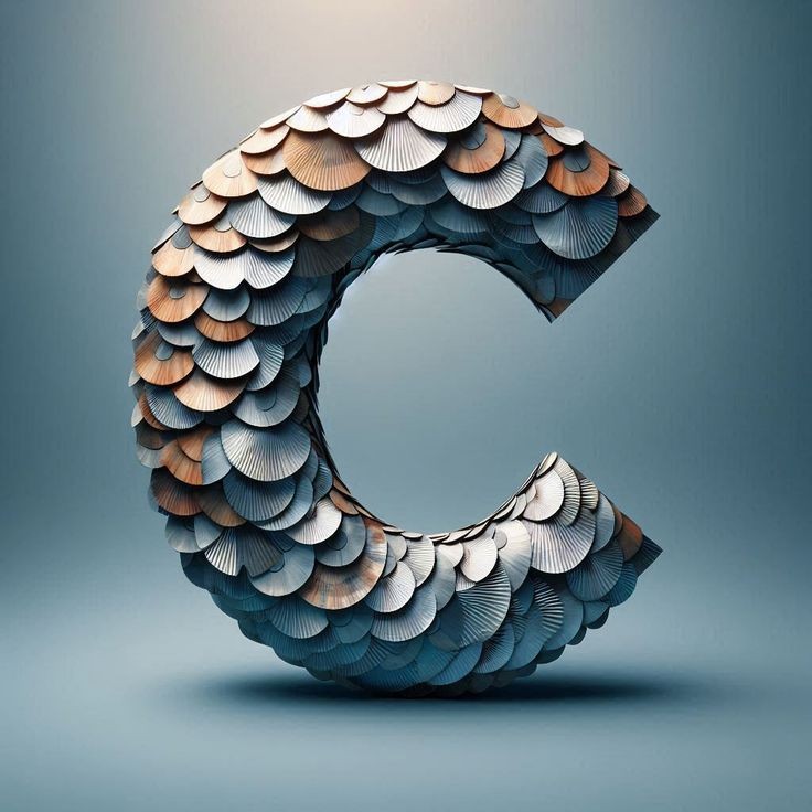 Marine mosaic — litera C