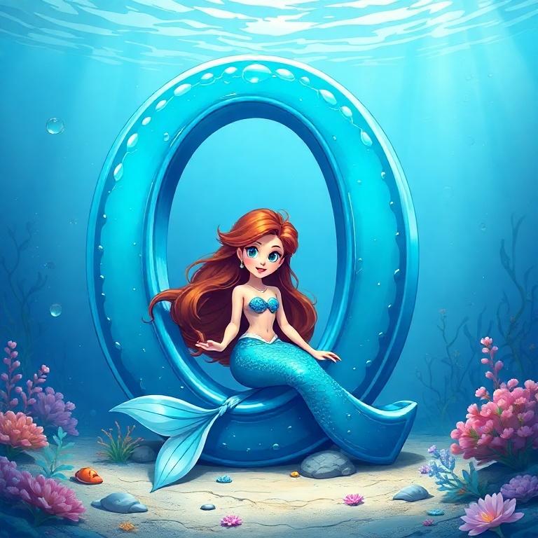 Mermaid — litera Q