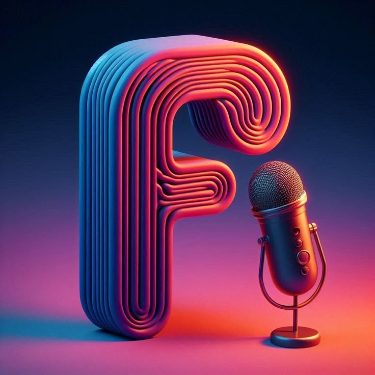 Microphones — litera F (wariant 2)