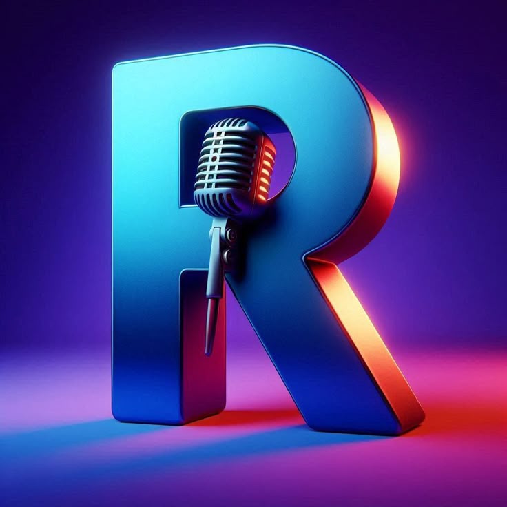 Microphones — litera R (wariant 2)