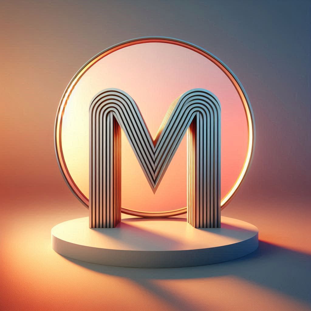 Mirror — litera M (wariant 2)