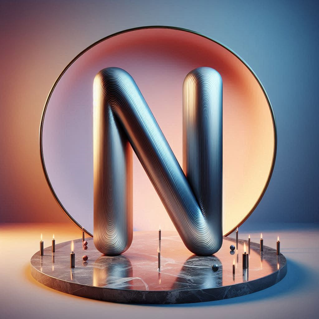 Mirror — litera N (wariant 2)