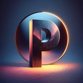 Mirror — litera P (wariant 2)