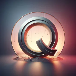 Mirror — litera Q (wariant 2)