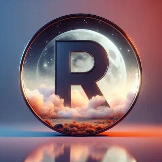Mirror — litera R (wariant 2)