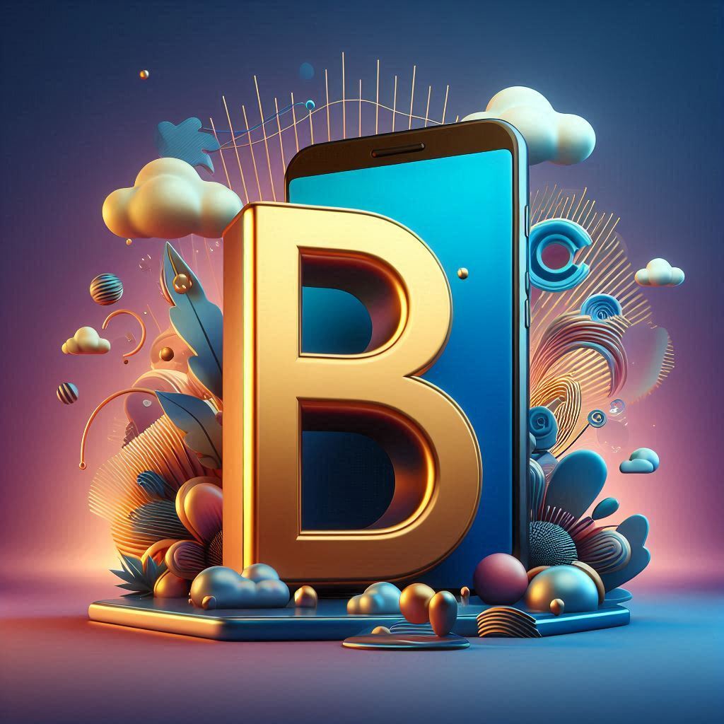 Mobile phone — litera B (wariant 2)