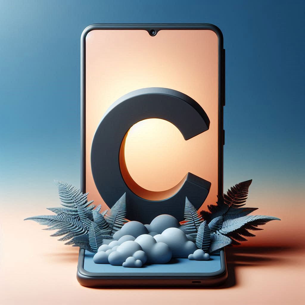 Mobile phone — litera C (wariant 2)