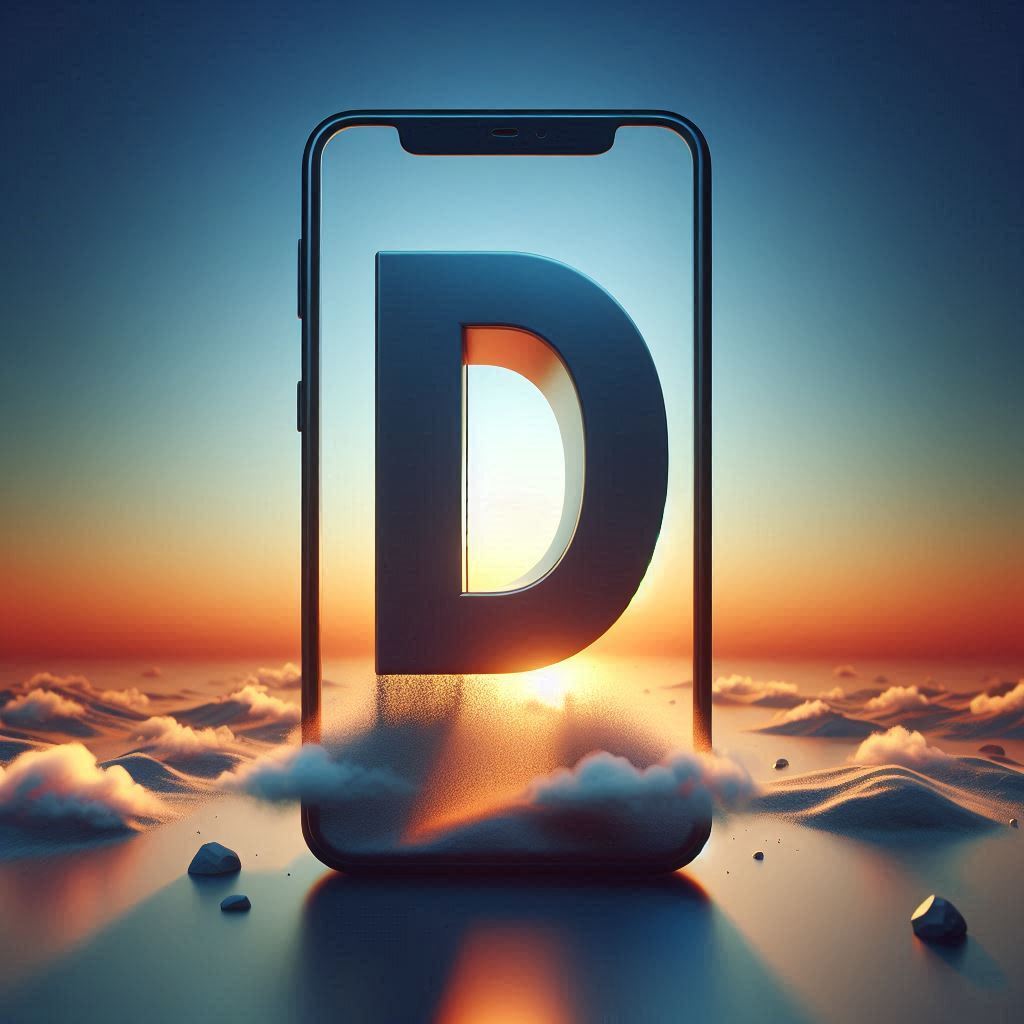 Mobile phone — litera D (wariant 2)