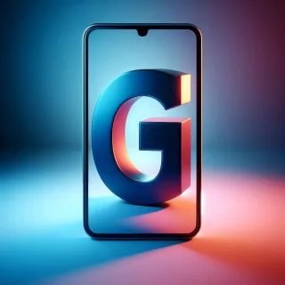 Mobile phone — litera G (wariant 2)