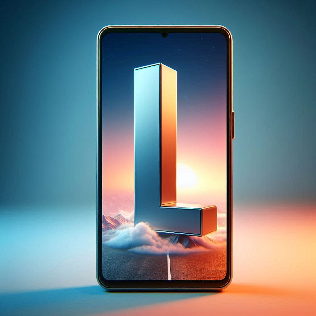 Mobile phone — litera L (wariant 2)