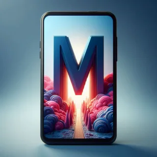 Mobile phone — litera M