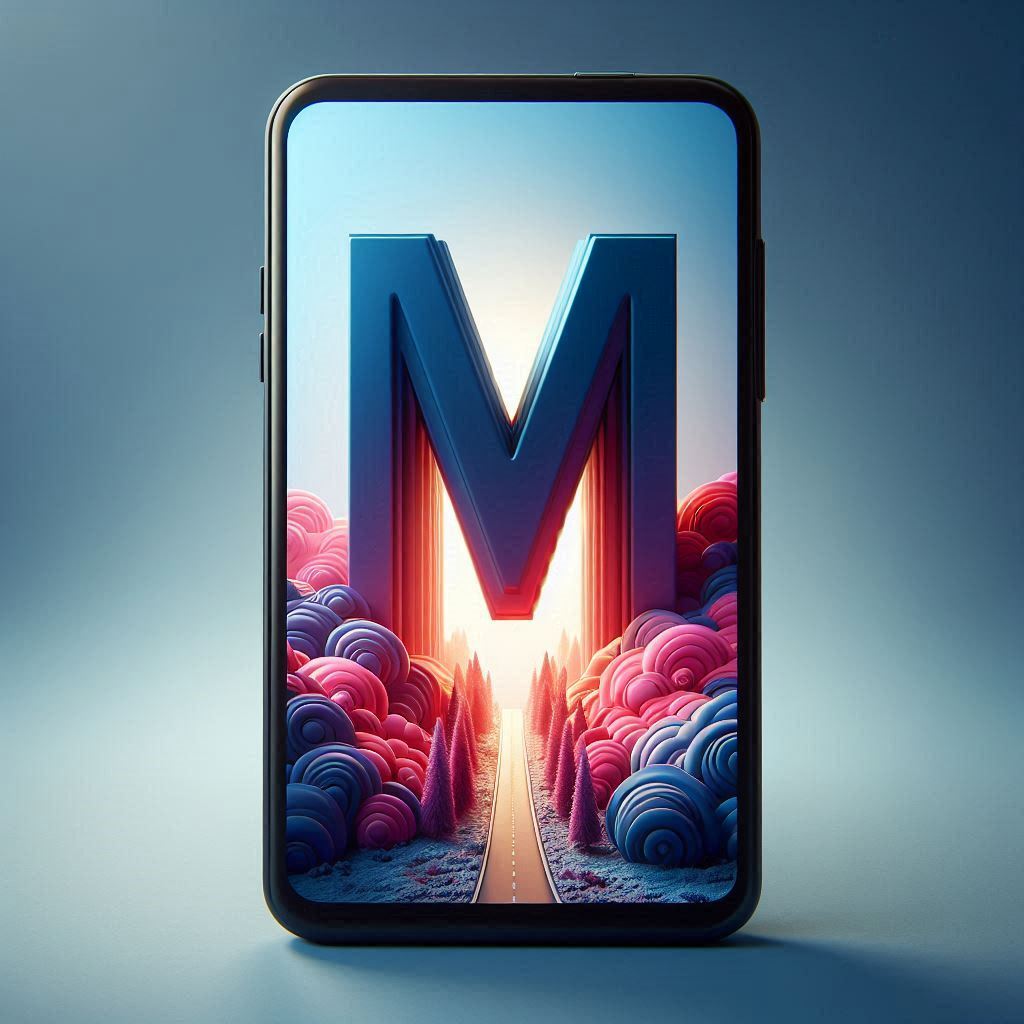 Mobile phone — litera M