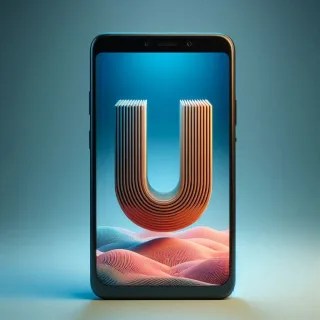 Mobile phone — litera U (wariant 2)