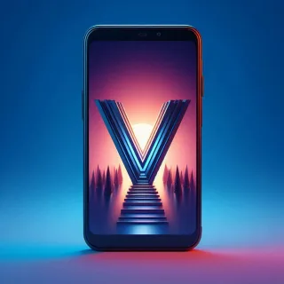 Mobile phone — litera V (wariant 2)