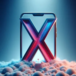 Mobile phone — litera X (wariant 2)