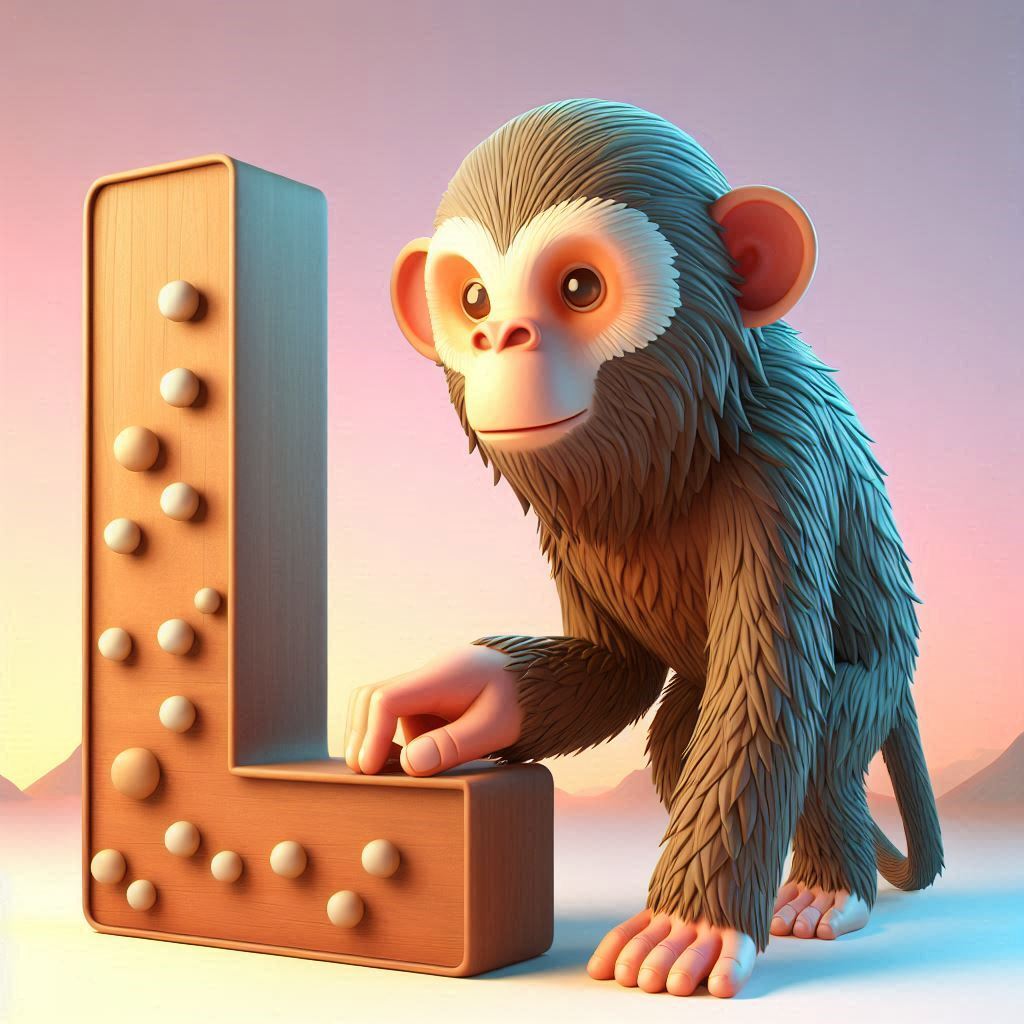 Monkey — litera L