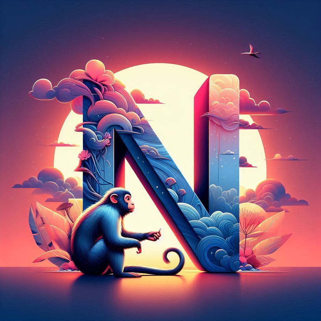 Monkey — litera N