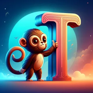Monkey — litera T