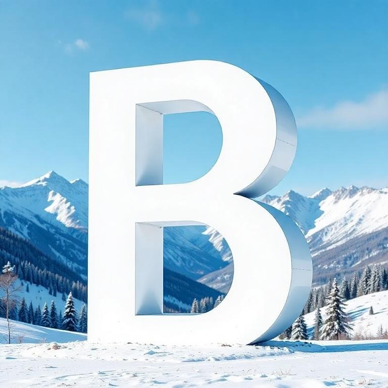 Mountains in winter — litera B