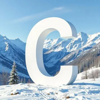 Mountains in winter — litera C