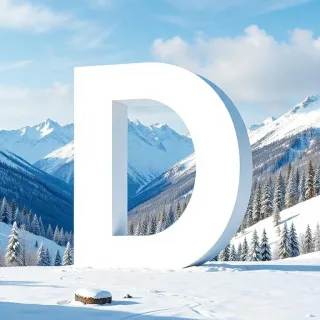 Mountains in winter — litera D