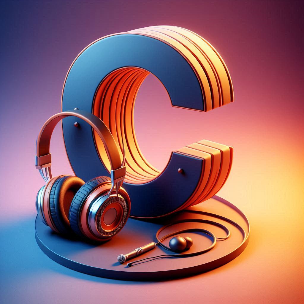Music headphones — litera C (wariant 2)