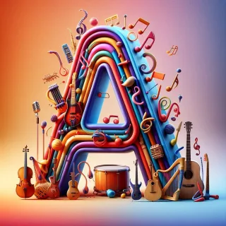 Musical instruments — litera A (wariant 2)