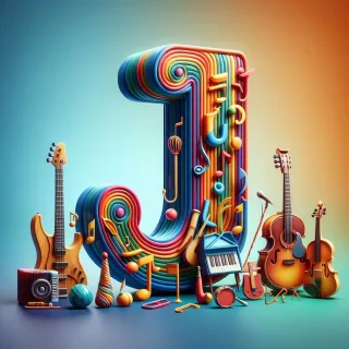 Musical instruments — litera J (wariant 2)