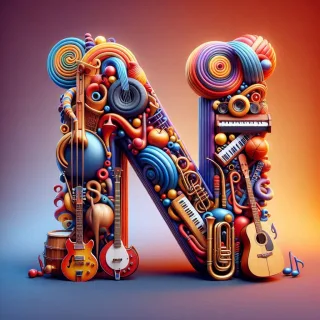 Musical instruments — litera N