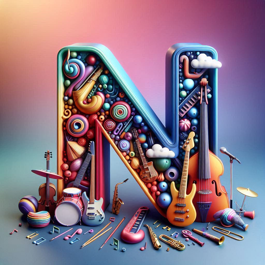 Musical instruments — litera N (wariant 2)