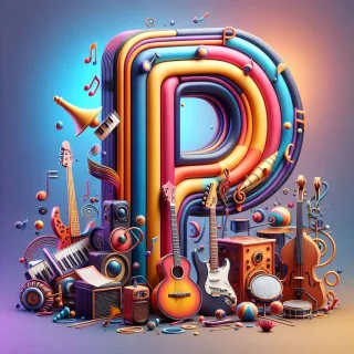 Musical instruments — litera P (wariant 2)