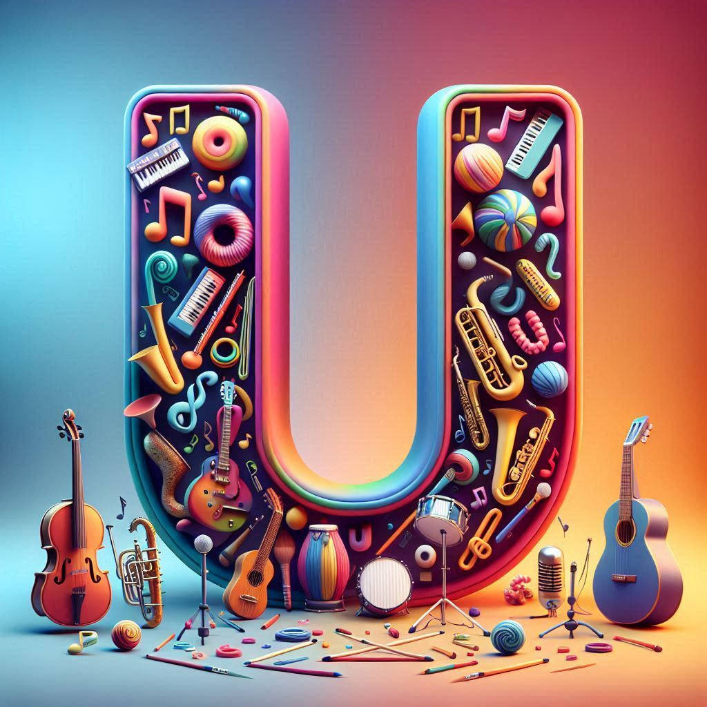 Musical instruments — litera U (wariant 2)