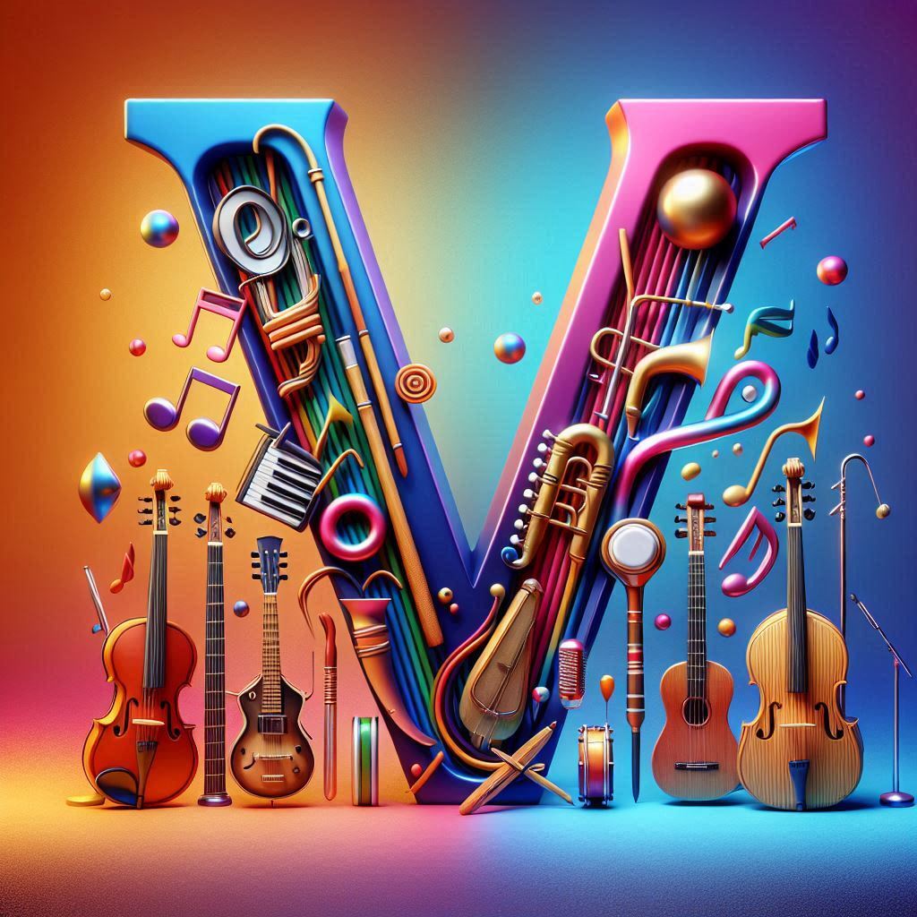 Musical instruments — litera V