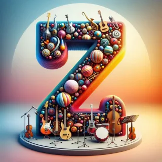 Musical instruments — litera Z (wariant 2)