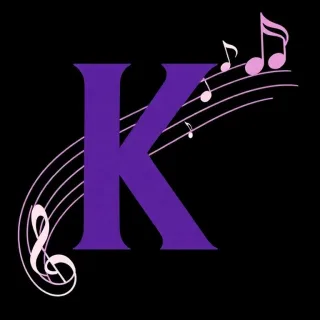 Musical notes 2 — litera K