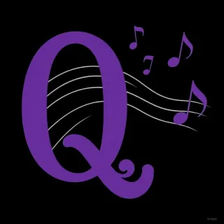 Musical notes 2 — litera Q