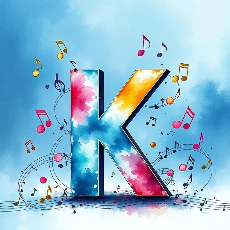 Musical notes 3 — litera K