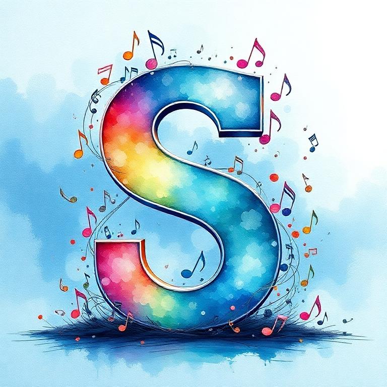 Musical notes 3 — litera S