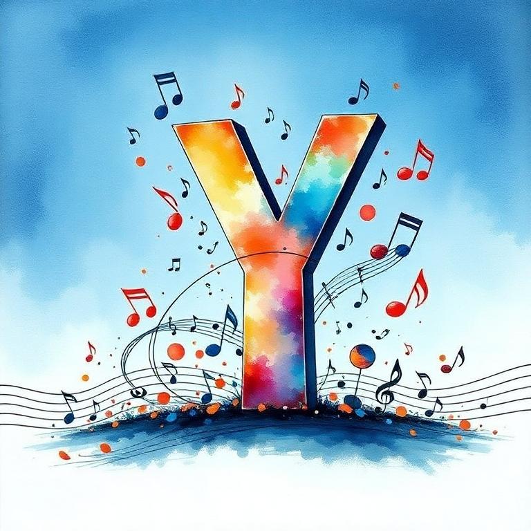 Musical notes 3 — litera Y