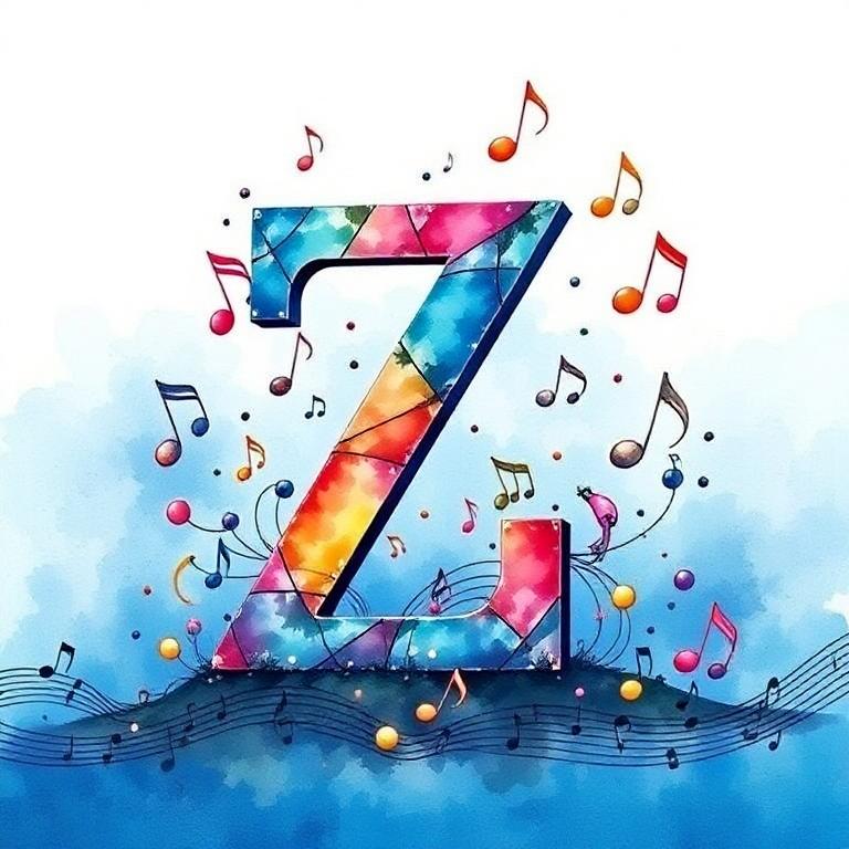 Musical notes 3 — litera Z