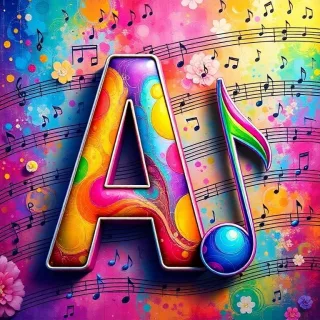 Musical notes 4 — litera A
