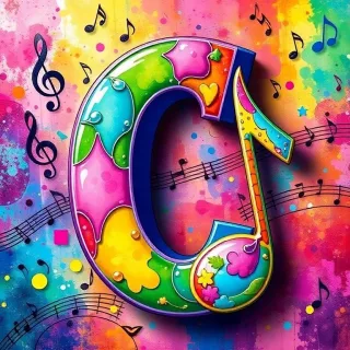 Musical notes 4 — litera C