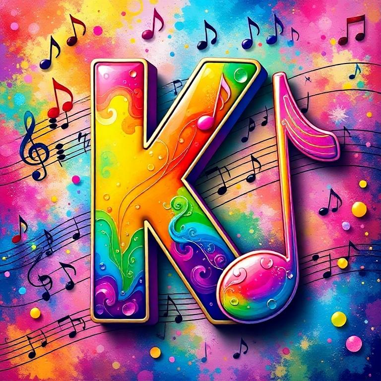 Musical notes 4 — litera K
