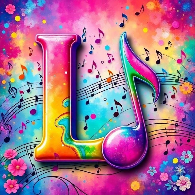 Musical notes 4 — litera L
