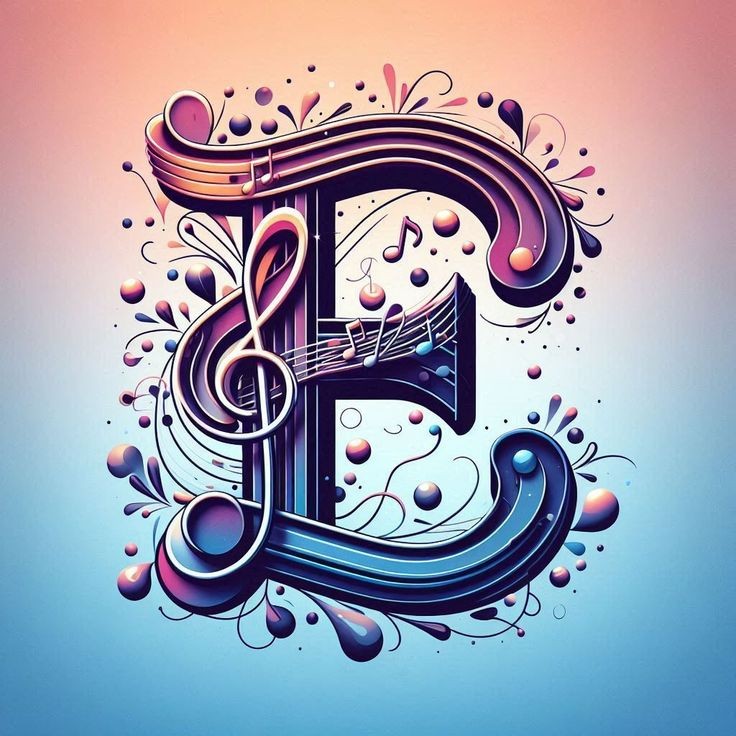 Musical notes — litera E